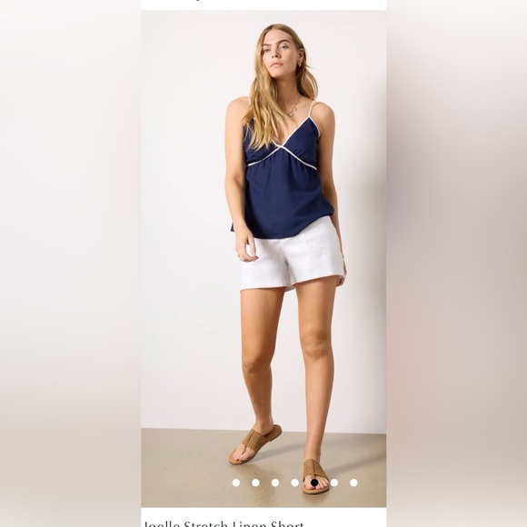 NWT EVEREVE Joelle Stretch Linen Short in White , size 28 - Picture 5 of 13